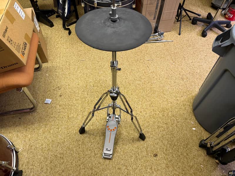 Roland VH-11 V-Hi-Hat 12 inch V-Drum Hi-Hat Cymbal Pad w/Pearl Stand - A8F6567 image 1