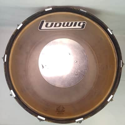 Slingerland 14x24"Silver Sparkle 3ply Bass Drum Maple/African Mahogany Vintage70 image 8