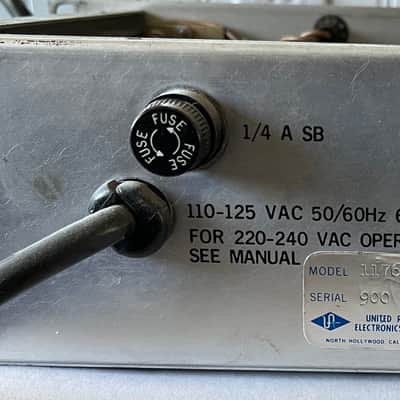 Urei Universal Audio 1176 Rev. B Limiting Amplifier Stereo Pair 1960s Silverface with Blue Stripe image 8