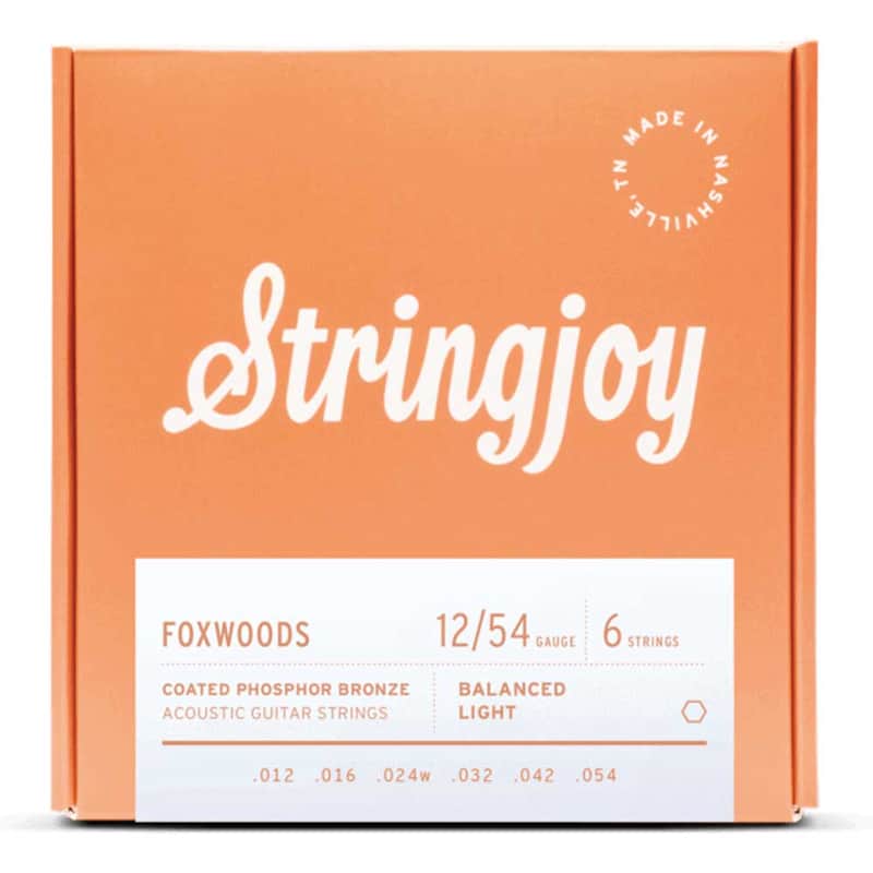 Stringjoy Foxwoods | Light Gauge (12-54) Coated Phosphor Bronze Acoustic Guitar Strings image 1