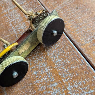 Fender Jazzmaster Roller Control Assembly Pre CBS Original 1959 Wired Tested image 3
