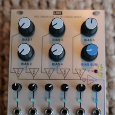 Intellijel Linix Hex Linear VCA / 5:1 VC Mixer Eurorack Synth Module 2013 - 2018 - Silver image 4