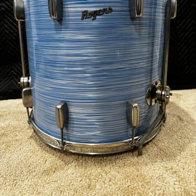 Rogers Blue Ripple 13/16/22 Early 60s Drum Set image 22