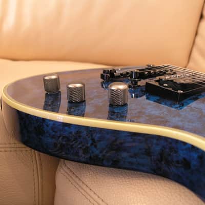 ESP Eclipse STD 2011 - Planet Blue Custom Finish - MINT + Original Case image 14