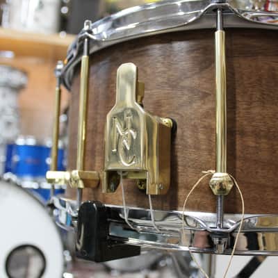 Noble & Cooley 7x14" Solid Shell Walnut Snare Drum - Natural Walnut image 6