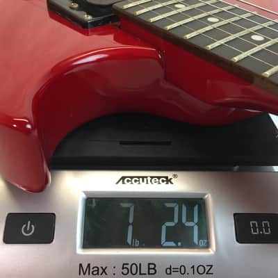 MWR Single Cut Red Double Humbucker Electric Guitar w/ New Strings Free Shipping image 11