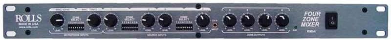 Rolls RM64 Four Zone Mixer,Black image 1
