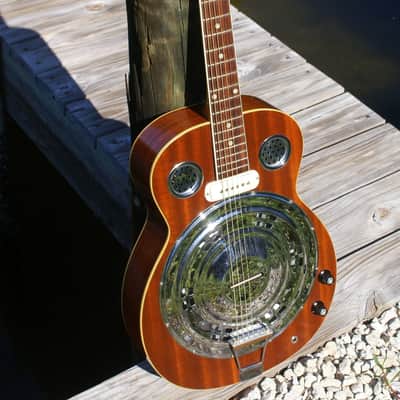 Early Mosrite Electric Dobro Resonator Guitar - 1966 Plainsman Electric Model image 3