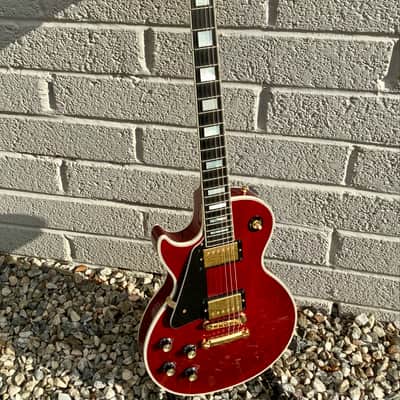 Gibson Custom Shop, Les Paul Custom, Translucent Red, 2000s image 2