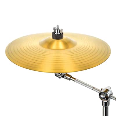 2 Pieces 8-Inch Splash Cymbal Classic Drums Cymbals Percussion Instrument Golden Practice Drum Cymbal for Drum Set image 3