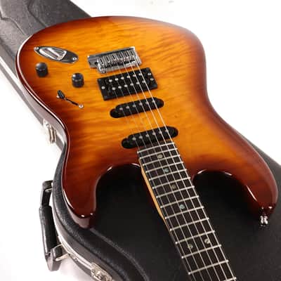 Fender American Deluxe Stratocaster QMT HSS Tobacco Sunburst 2005 image 6