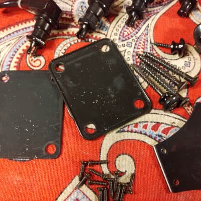 2016 EPIPHONE THUNDERBIRD PARTS LOT, TUNERS, KNOBS, PLATES, SCREWS image 13