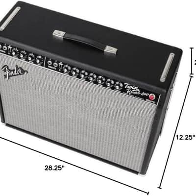 Fender '65 Twin Reverb Reissue 85-Watt 2x12" Guitar Combo 1991 - Present - Black image 2