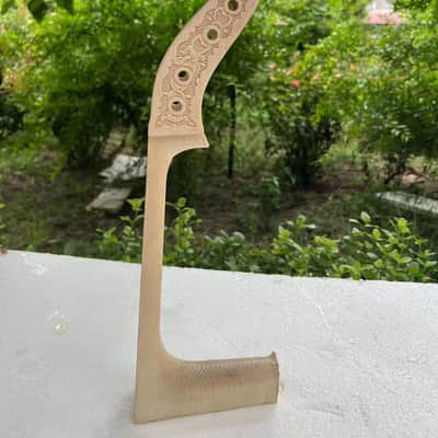 Hand-Carved High quality 4/4 Cello Neck 4 string Maple wood Cello parts image 2