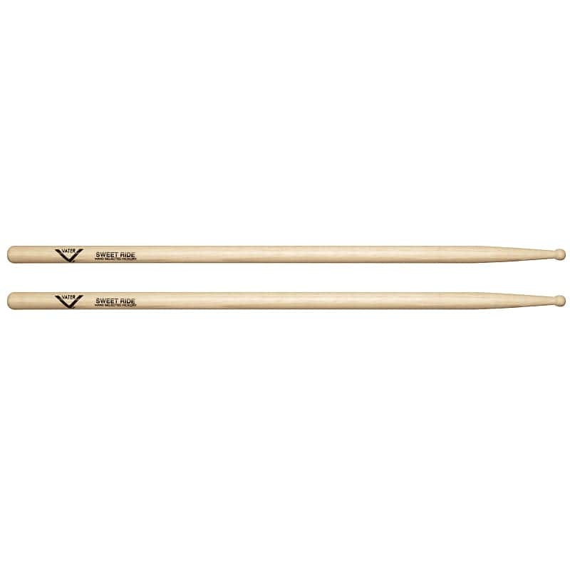 Vater VHSRW Sweet Ride Hickory Wood Tip Drum Sticks (Pair) image 1