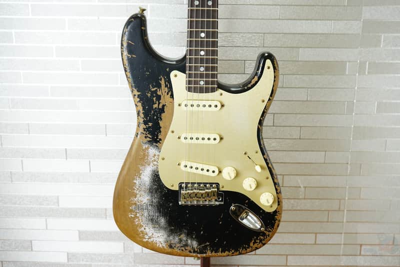 Fender Custom Shop 2025 LTD Roasted Bighead 1966 Stratocaster Super Heavy Relic - Aged Black image 1