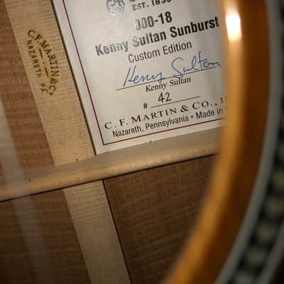 Martin 000-18 Kenny Sultan Sunburst Custom Edition image 7