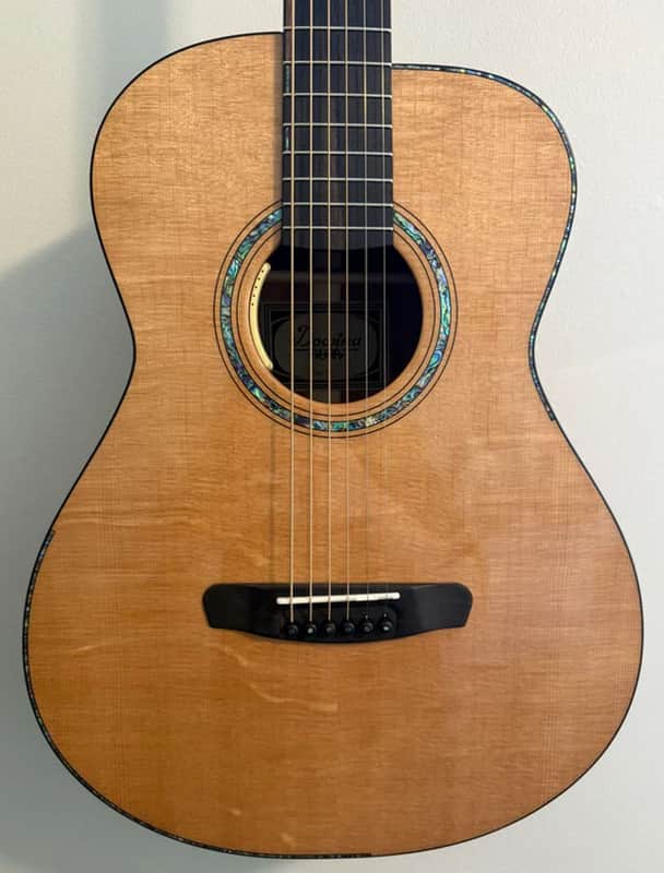 Dowina Aura - Old Stock Sitka Bearclaw Spruce/Macacuba with LR Baggs Anthem and custom Italian Hardshell Case *One-of-a-kind* image 1
