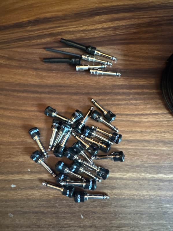 George L's Effects Kit .155 Black with Nickel Plated Plugs 2010s - Black with Nickel Plated Plugs image 1