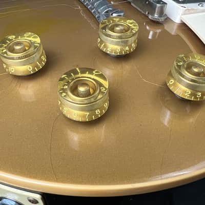 General Vintage Tone Master of Edad Oxided GOLD "CAB" Butyrate Speed knobs Les paul 1954 ®️ image 6