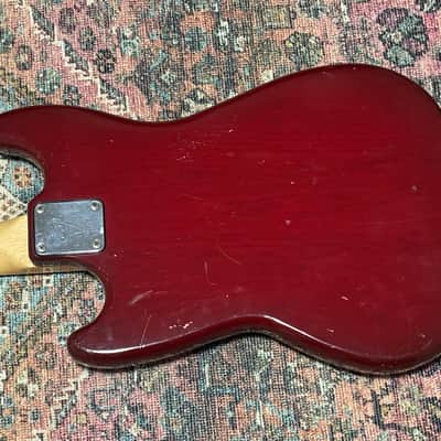 1978 Fender Musicmaster Bass Guitar - Wine Red image 9