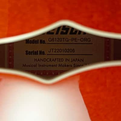 Gretsch G6120TG Players Edition Nashville Hollow Body Orange Stain 2022 w/ String-Thru Bigsby image 9