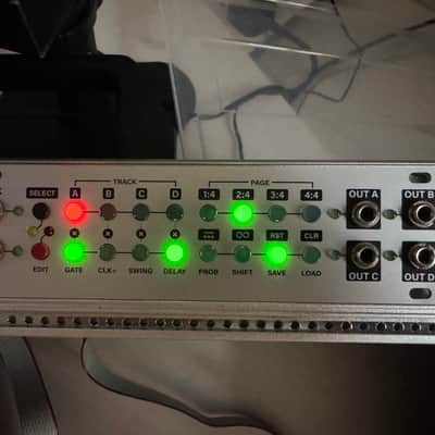 Intellijel Steppy 1U 4-Track 64-Step Step Sequencer Eurorack Synth Module 2018 - Present - White image 1
