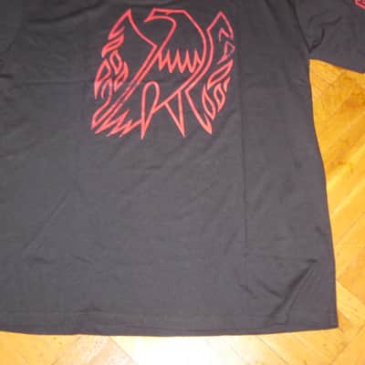 new A+ (with hang tag) genuine Gibson Firebird T-Shirt XL (X-Large), Black with Red Graphic, 60% Cotton / 40% Polyester - short sleeve GIBS-GA-FBBMXL (GA-FBBMXL) UPC # 711106533919 image 9