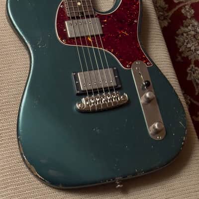 Shabat Lion Special Metallic British Racing Green Electric Guitar image 3
