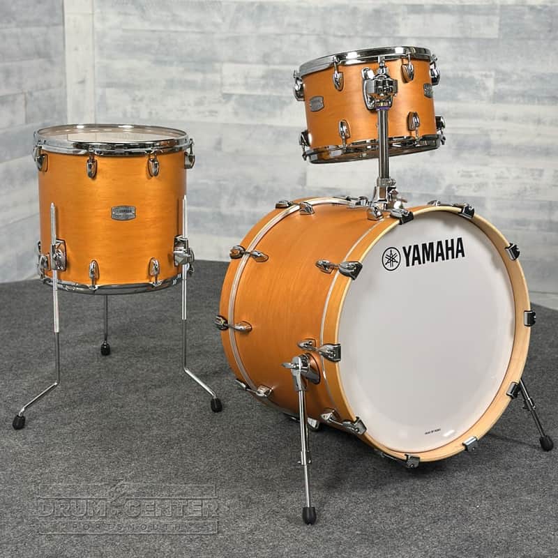 Yamaha Tour Custom Maple 3pc Drum Set 20/12/14 Caramel Satin image 1