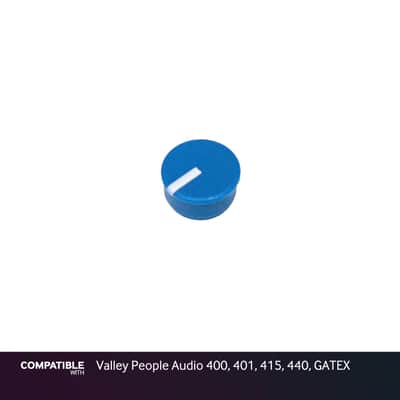 Blue Knob Cap for Valley People Audio 400, 401, 415, 440, GATEX image 1