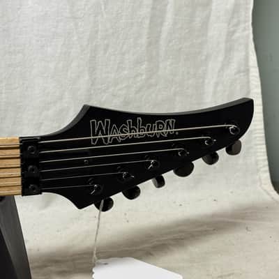 Washburn USA Custom Shop Vindicator Flying V Guitar with Case - Black image 8