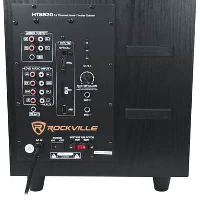 Rockville HTS820 1500w 5.1 Channel Home Theater System Bluetooth/USB+Subwoofer image 15
