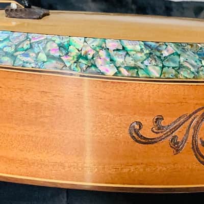 Blueberry Handmade Jumbo Acoustic Guitar Faith - Lion and Lamb Motif image 6