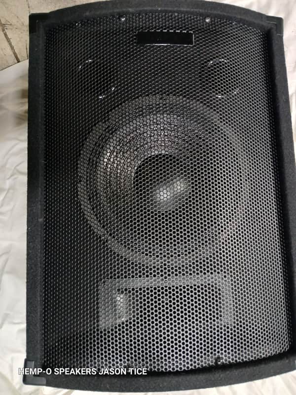 NEW 10" PA SPEAKER CHURCH SPEAKER MONITOR SPEAKER STEREO SHOP SPEAKER MUSICAL INSTRUMENT SPEAKER DRUMMER SPEAKER 2 WAY PASSIVE 400 WATTS WITH 1/4", NL4 AND BARE WIRE IN/OUTPUTS! WOOD/STEEL 30HZ-22KHZ! NEW image 1