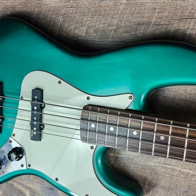 MyDream Partcaster Custom Built - Light Relic Sherwood Green JBass EMG image 6