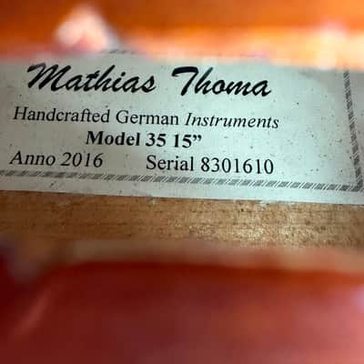 Mathias Thoma Model 140 15" Viola Outfit with Case and Bow 8301610 image 6