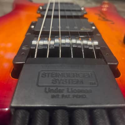 Steinberger Spirit GU7R Healdess 6 String Sunburst Gloss with EMG 57/66 SA Pickup Upgrades and extras image 3