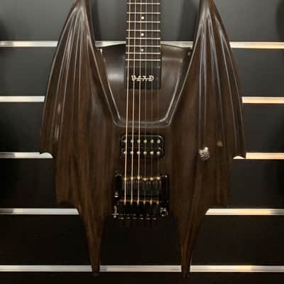 elyra VLAD  special custom guitar made in Germany - one-of-a-kind - brown - single piece worldwide image 1