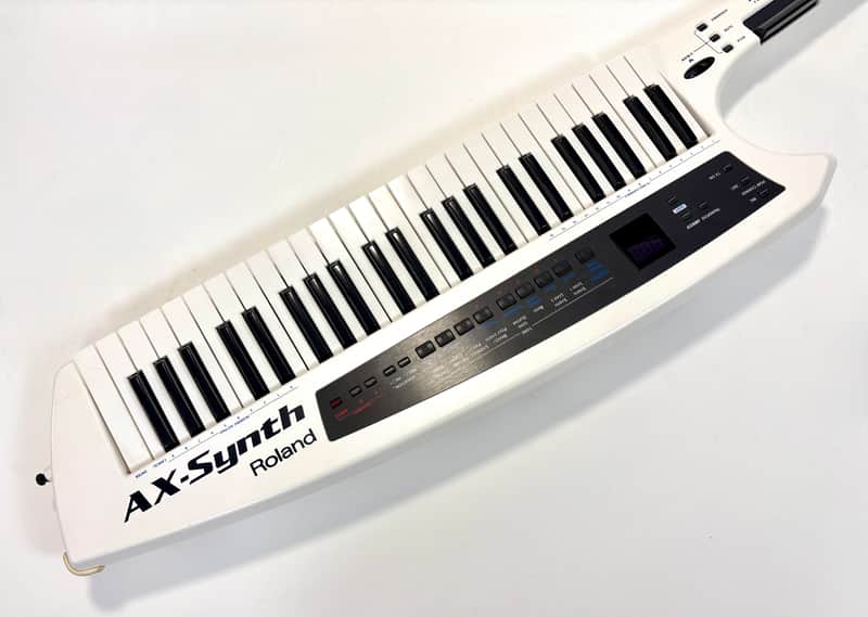 Roland AX-Synth 49-Key Shoulder Synthesizer White image 1
