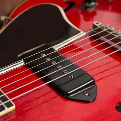 Gibson  ES-330TC Thinline Hollow Body Electric Guitar (1960-61), black hard shell case. image 13