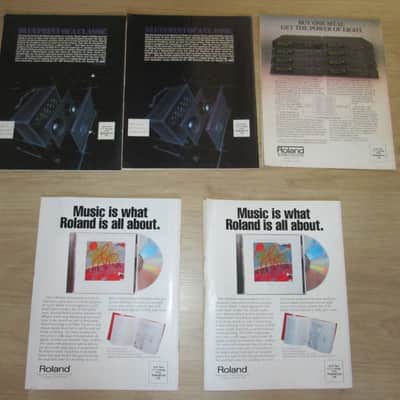 Roland Users Group Magazine's Collection (incl.D-50)  – 1987 -) 1990 - Original Vintage Synthesizer Brochure image 2
