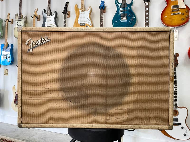 1960's Fender Blonde 1x15" Speaker Cab With JBL D130F image 1