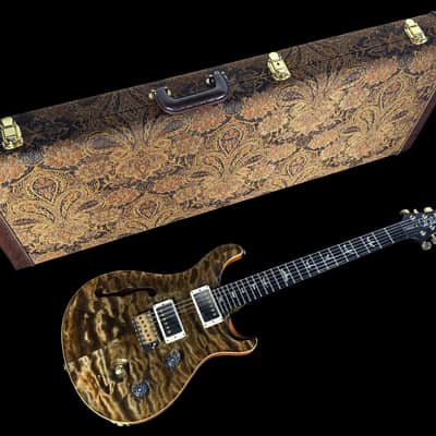 2018 Paul Reed Smith PRS Custom 24 Semi-Hollow Quilted 10 Top Wood Library ~ Trampas Green image 12
