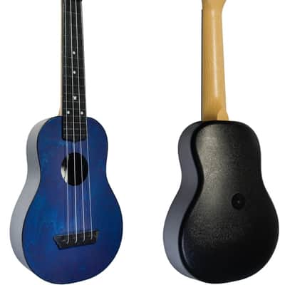Flight TUS35 Dark Blue Travel Soprano Ukulele - Dark Blue plastic and a laminate linden top image 4