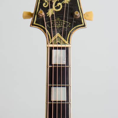 Stromberg  Deluxe Cutaway Arch Top Acoustic Guitar (1954), ser. #635, original brown hard shell case. image 5