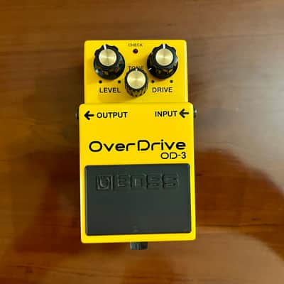 Boss OD-3 OverDrive (Silver Label) 1997 - Present - Yellow image 1