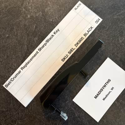 ORIGINAL Fatar Replacement SHARP/BLACK Key for Siel DK-600/Opera, DK-700, DK-80; Crumar Bit One, Bit 99 imagen 2