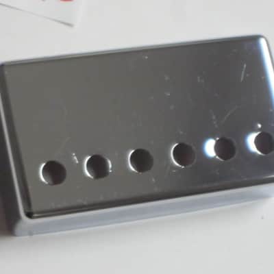 lightly used (has less than light average wear) genuine Gibson PRPC-015 Chrome Bridge Humbucker Cover - BRIDGE pole spacing: 52mm image 9
