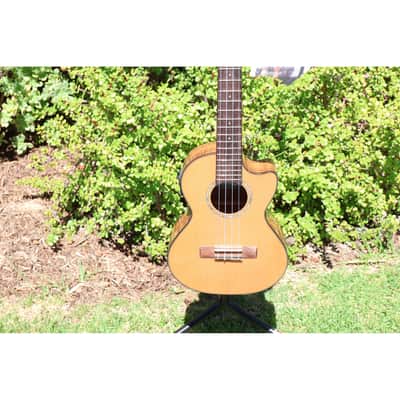 Kala KA-SCAC-T-CE Solid Cedar Top Tenor Cutaway Acoustic-Electric Ukulele w/ Fishman Kula EQ image 24